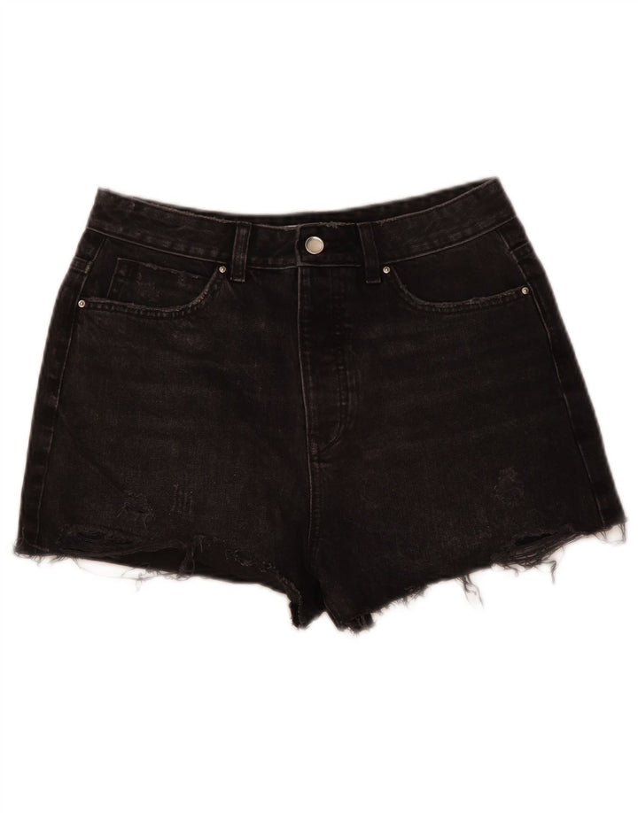 Женские джинсовые шорты Zara EU 40 Medium W30 Серые, хлопок