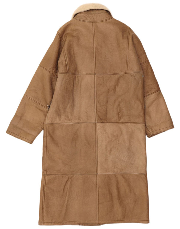 LORINGHOVEN Мужское пальто из овчины UK 36 маленькое бежевое из овечьей кожи