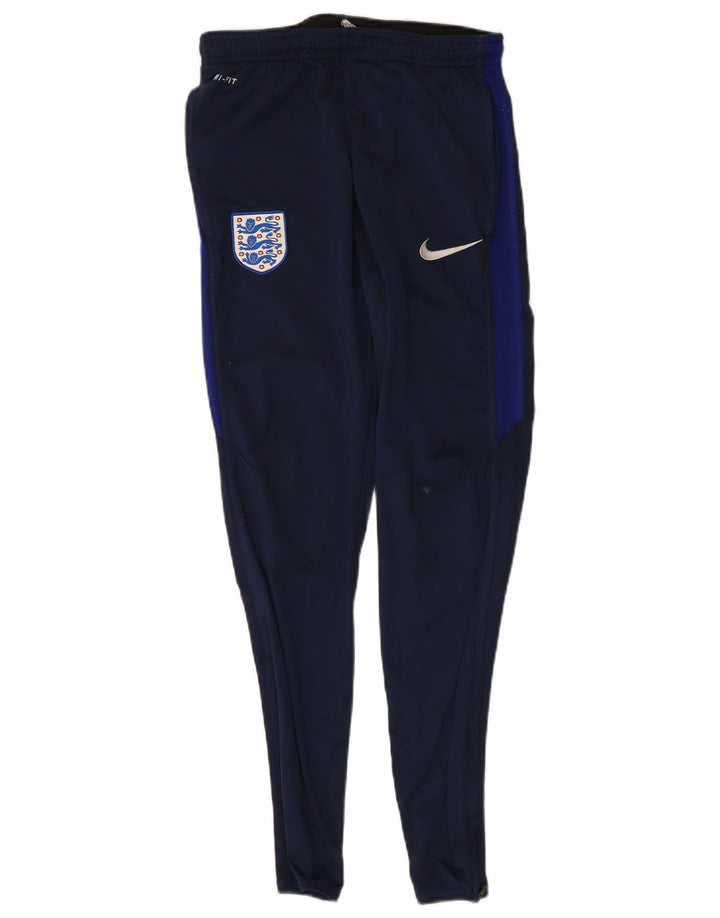 Мужские спортивные брюки Nike England, маленькие темно-синие, полиэстер с цветными блоками