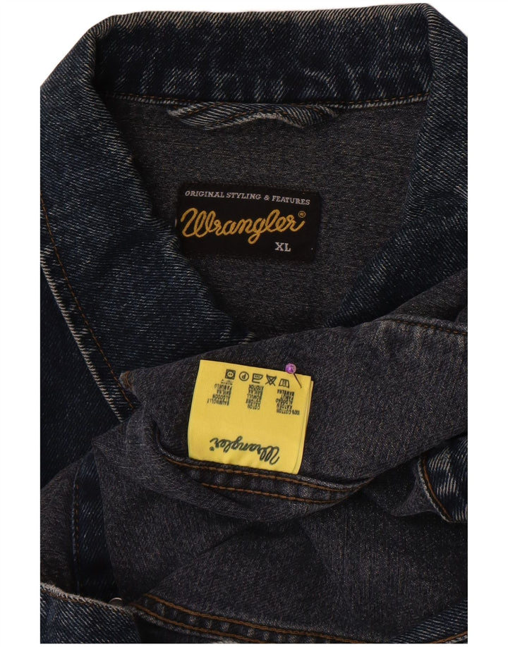 Мужская джинсовая куртка Wrangler UK 42 XL, синяя, хлопок