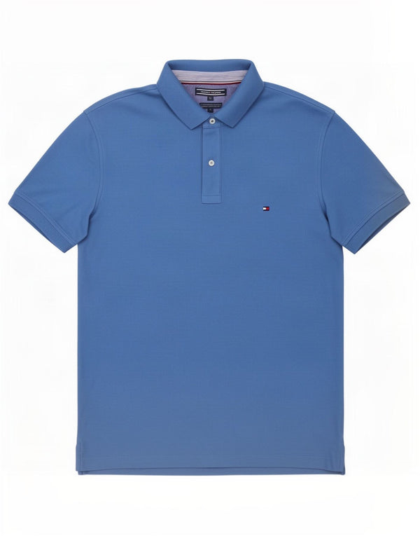 Мужская рубашка-поло обычного кроя Tommy Hilfiger XL, синяя, хлопок