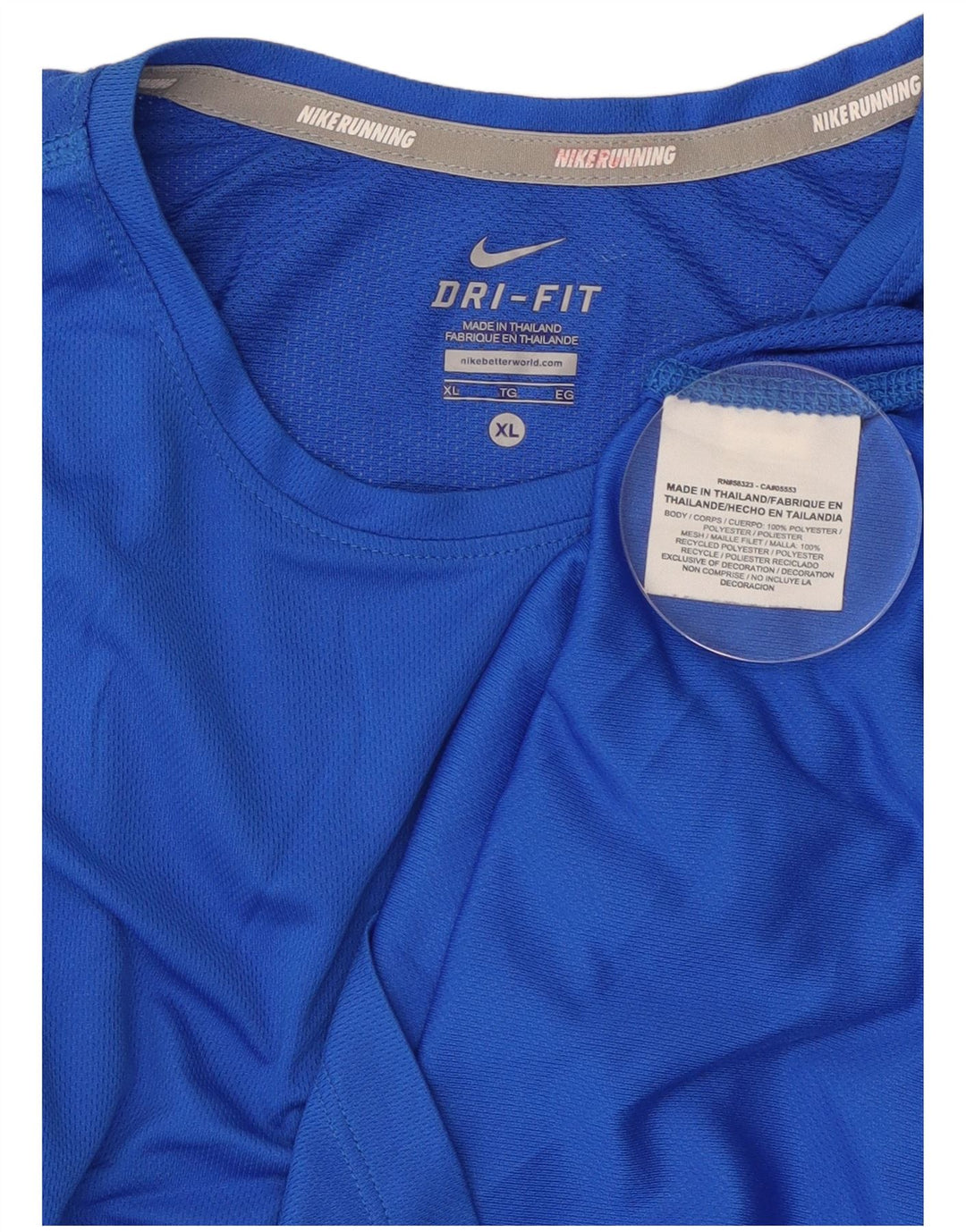 Женская футболка Nike Dri Fit Top UK 18 XL, синяя, полиэстер