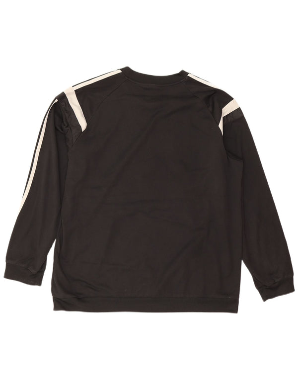 Мужская толстовка Adidas Jumper XL, черный полиэстер с цветными блоками