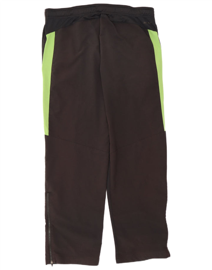 Мужские спортивные брюки Nike Dri Fit, большие черные полиэстер с цветными блоками