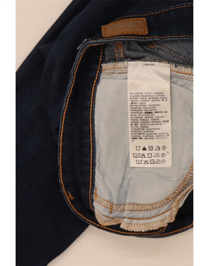 Женские джинсы-леггинсы Levi's W30 L30, темно-синие, хлопок