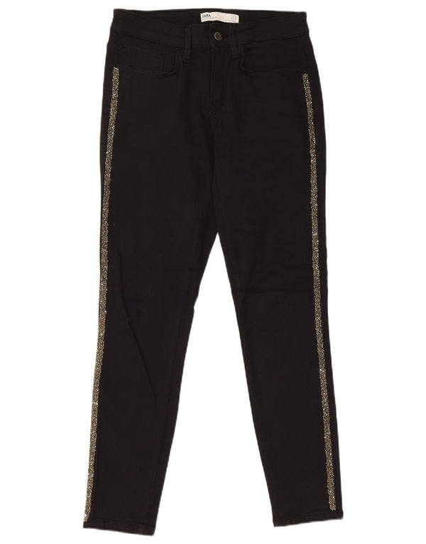 Женские джинсы скинни Zara EU 38 Medium W28 L27, черный хлопок