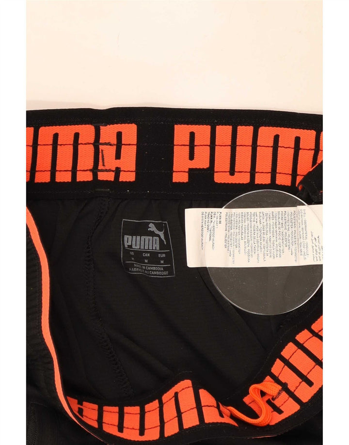Мужские спортивные шорты Puma с рисунком, средний черный, полиэстер