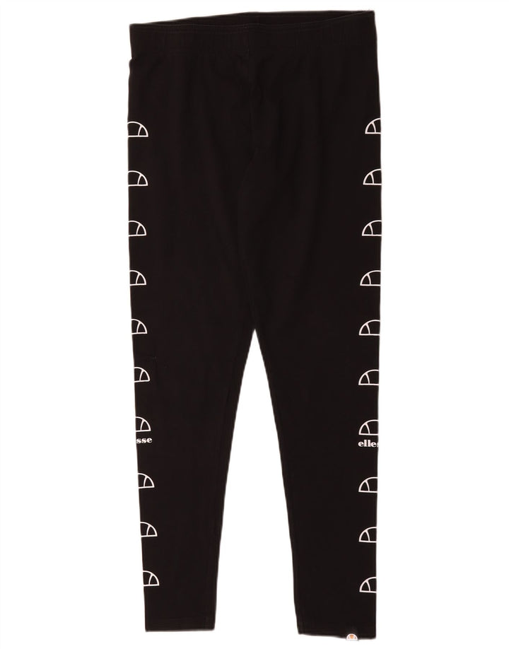 Женские леггинсы с рисунком Ellesse UK 14, большие черные