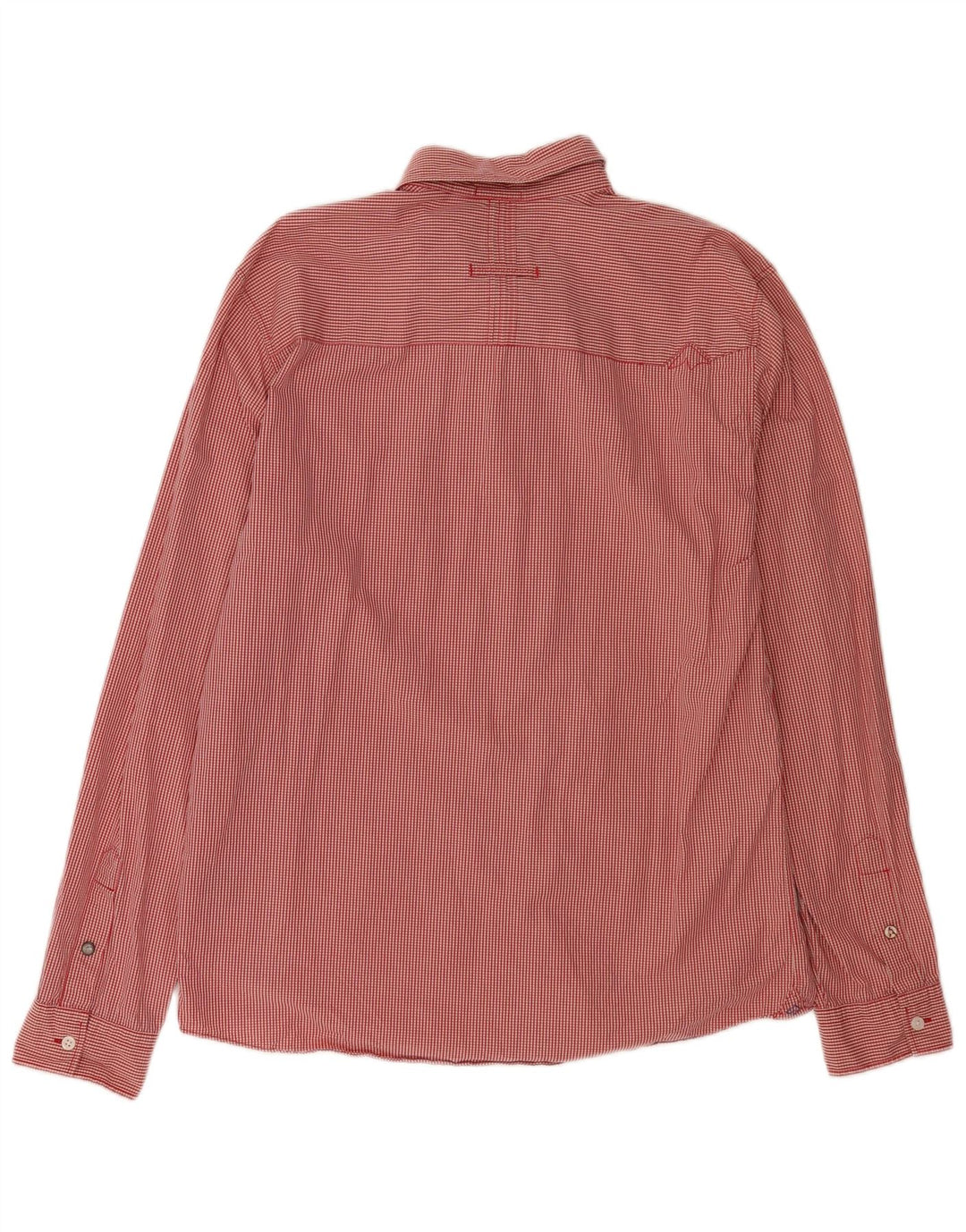 Мужская рубашка Quiksilver XL из хлопка в красную клетку
