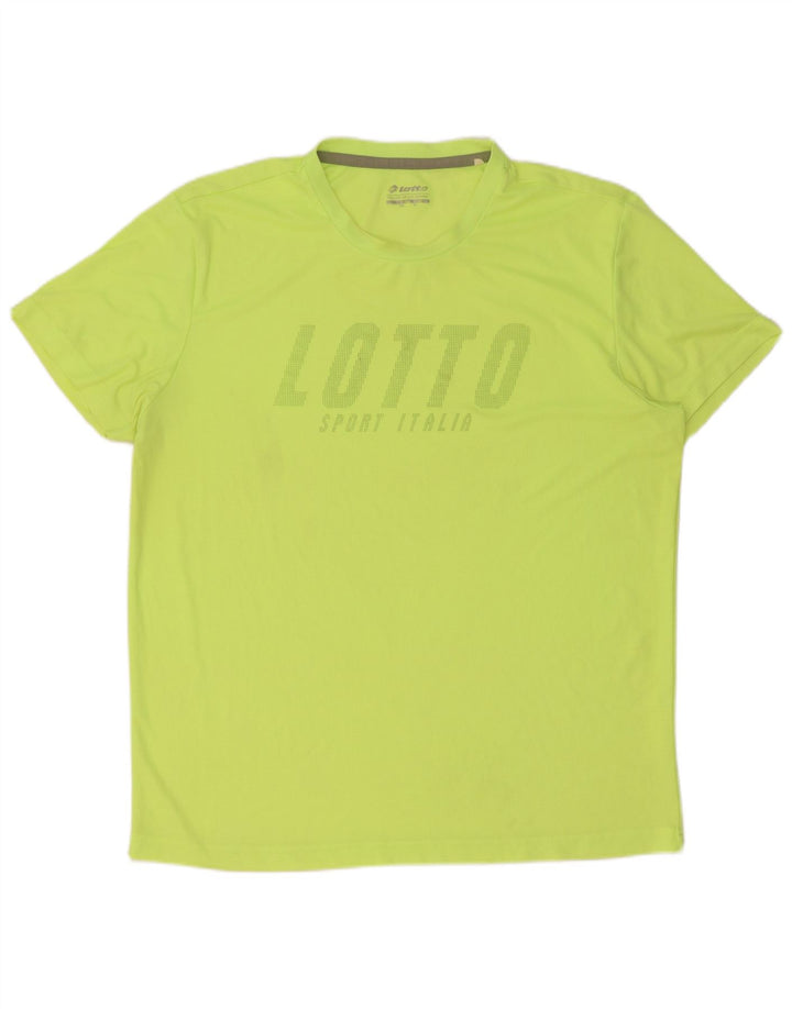 Мужская футболка с рисунком Lotto, XL, зеленая