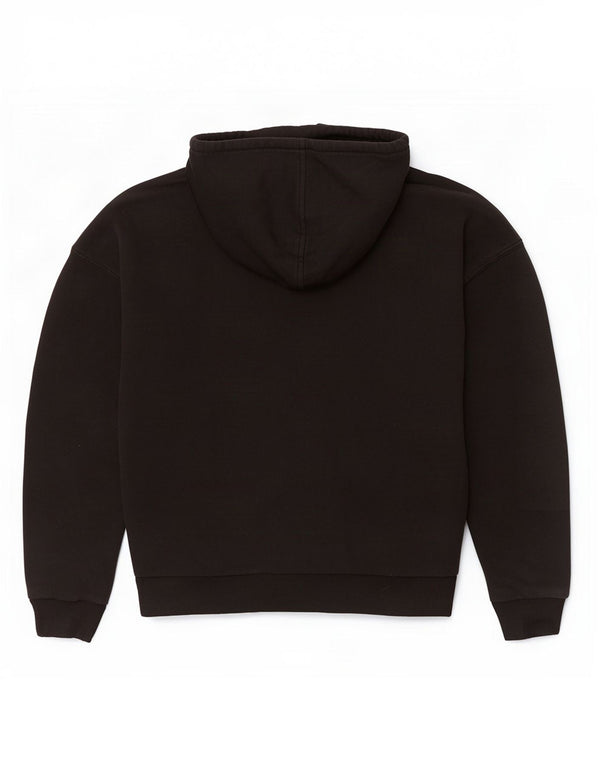 Женский джемпер с капюшоном Reebok Oversized UK 8/10, маленький, черный, хлопковый