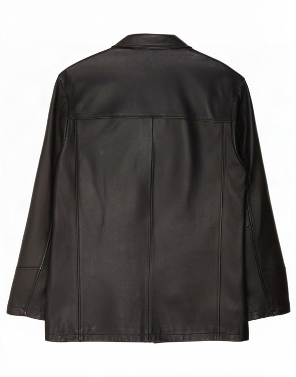 Винтажная мужская кожаная куртка IT 48 Medium Black