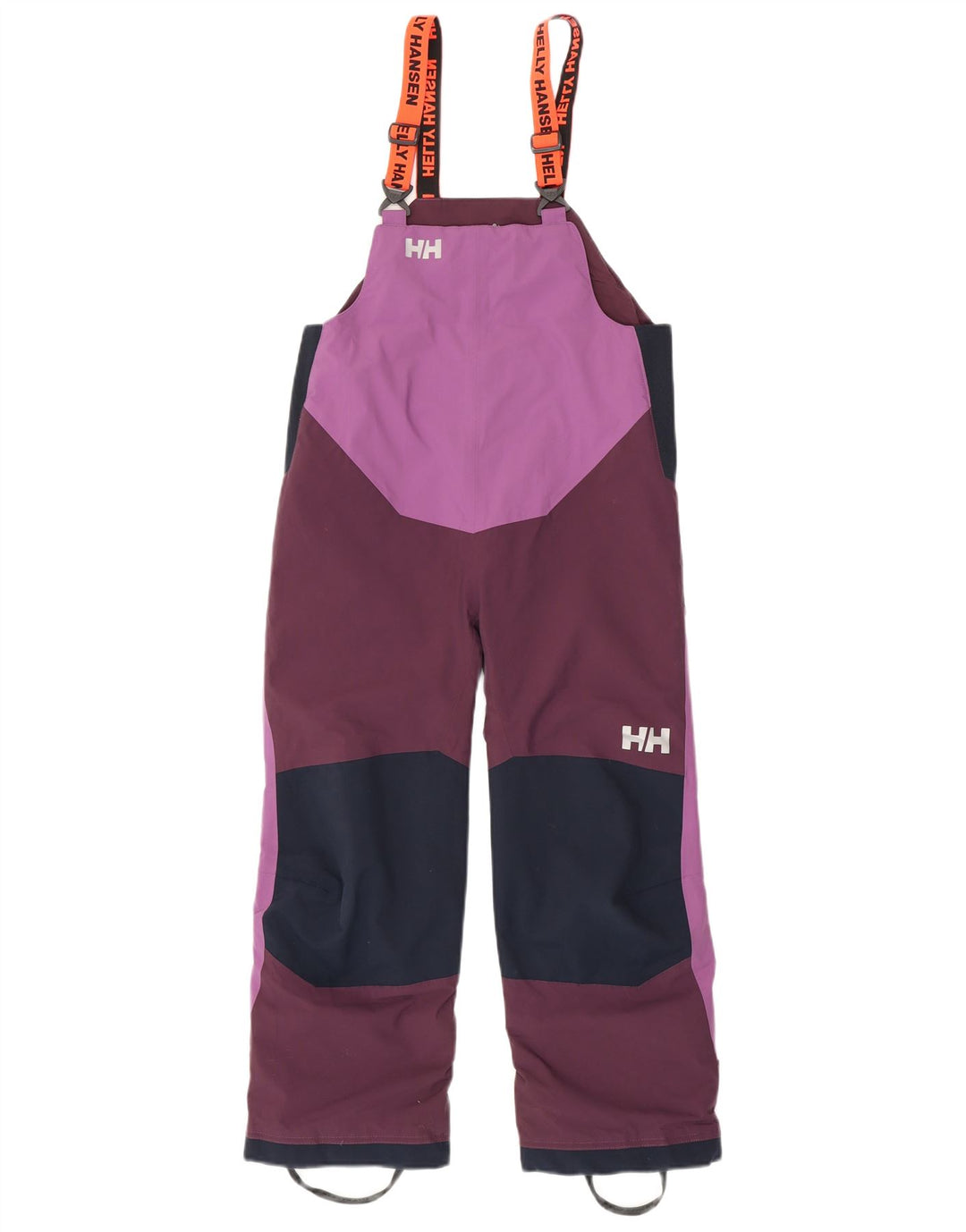 Лыжные брюки Helly Hansen для девочек 8–9 лет, фиолетовые, полиэстер с цветными блоками