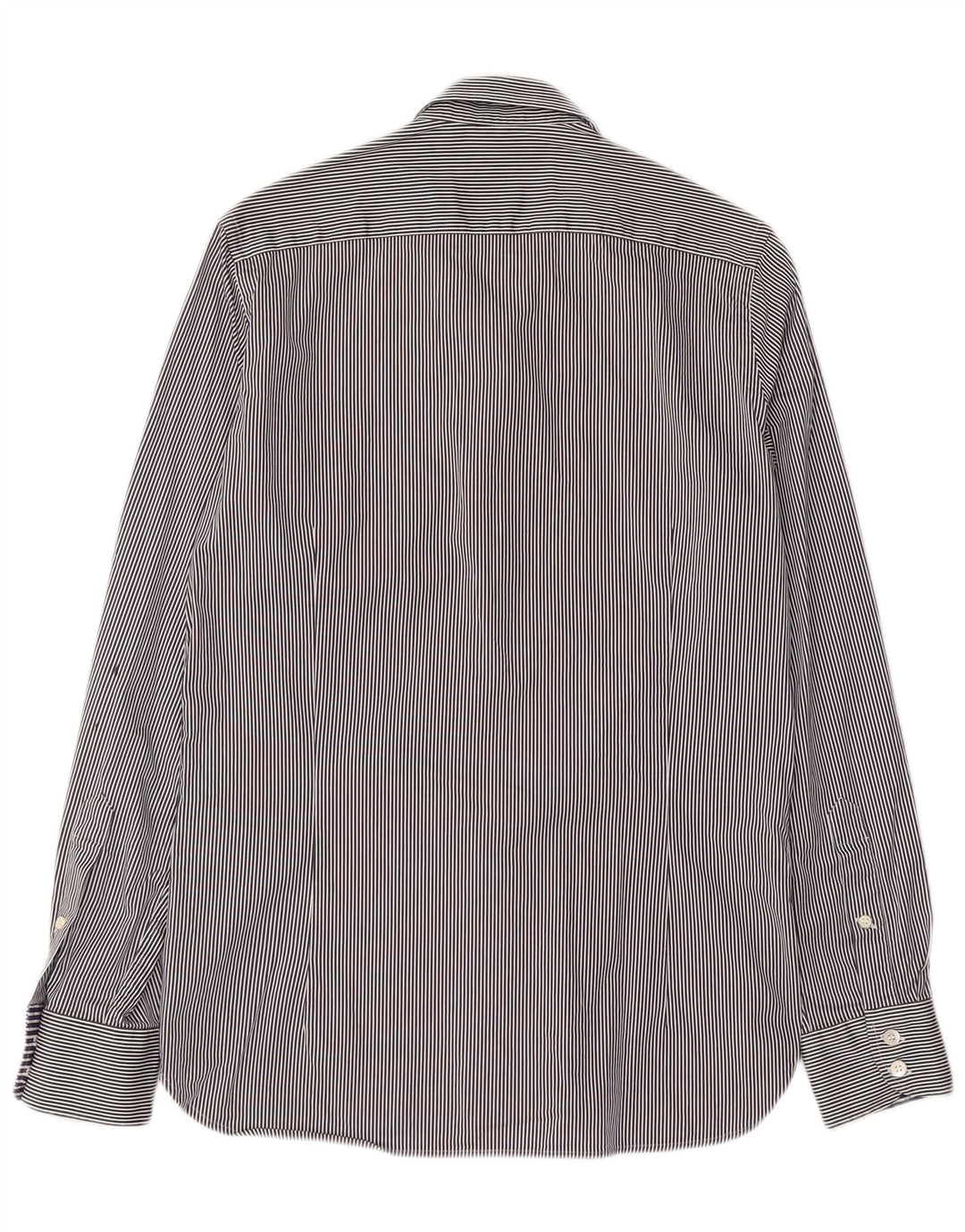 Мужская рубашка Ted Baker, размер 2, маленькая, темно-синяя, в полоску, хлопковая