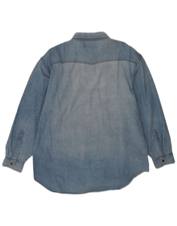 Мужская джинсовая рубашка Brandon & C XL, синяя, хлопок