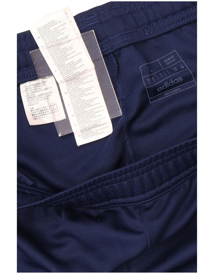 Мужские спортивные брюки ADIDAS Aeroready Slim Fit, большие темно-синие