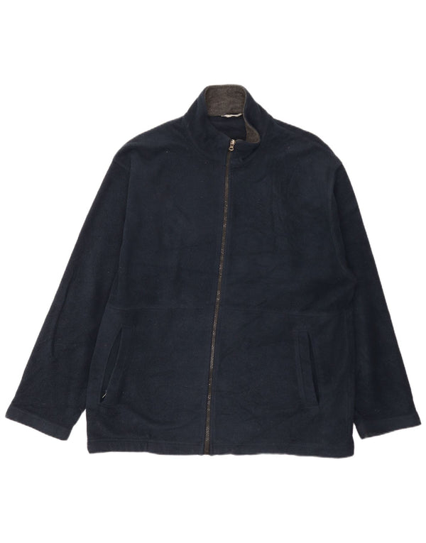 Мужская флисовая куртка Marks & Spencer UK 44 XL темно-синяя, полиэстер