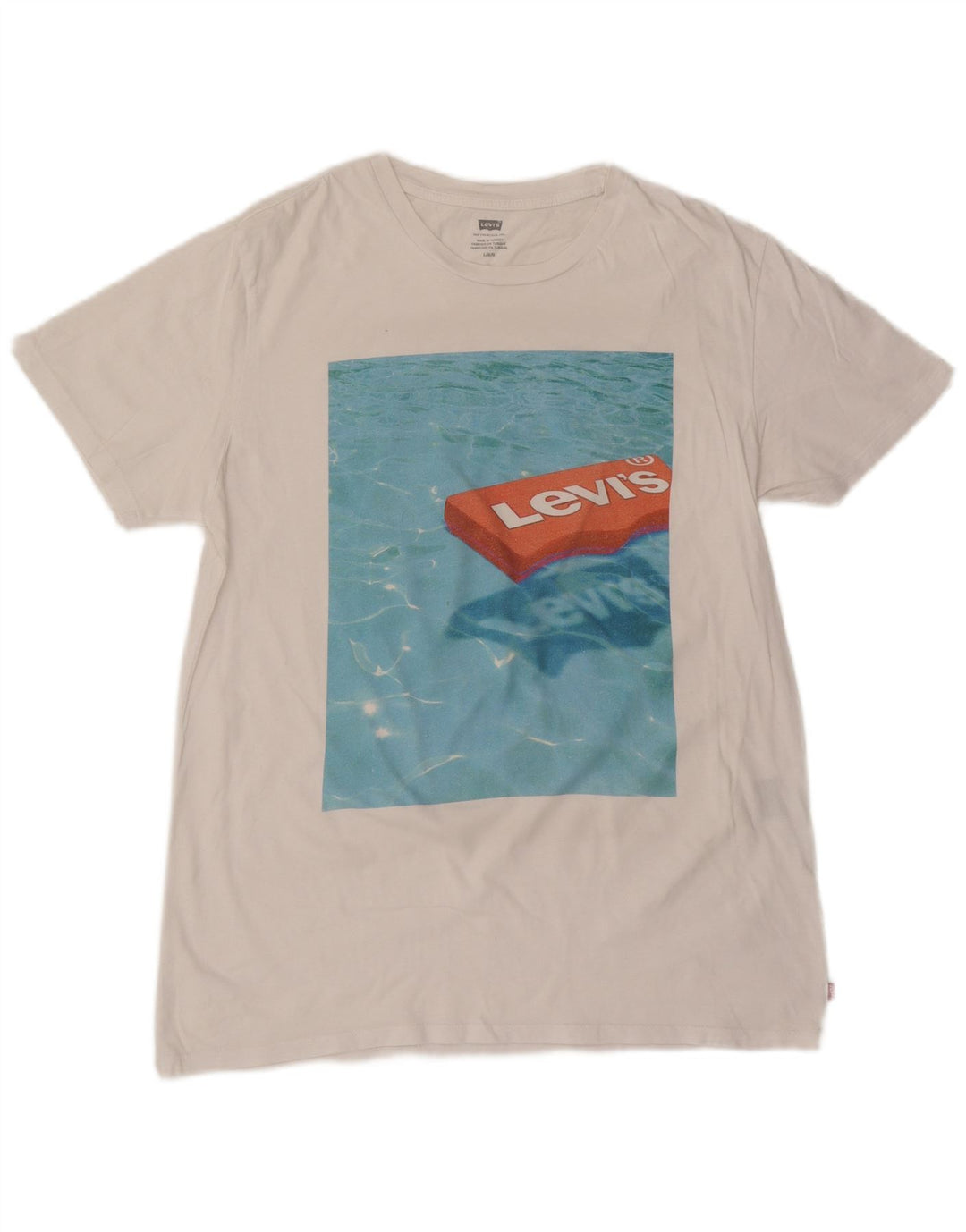 Женская футболка с рисунком LEVI'S Top UK 16, большая белая