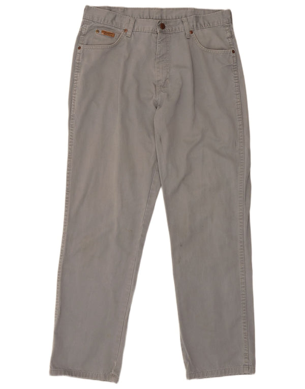 Женские прямые повседневные брюки Wrangler W32 L31, серые классические