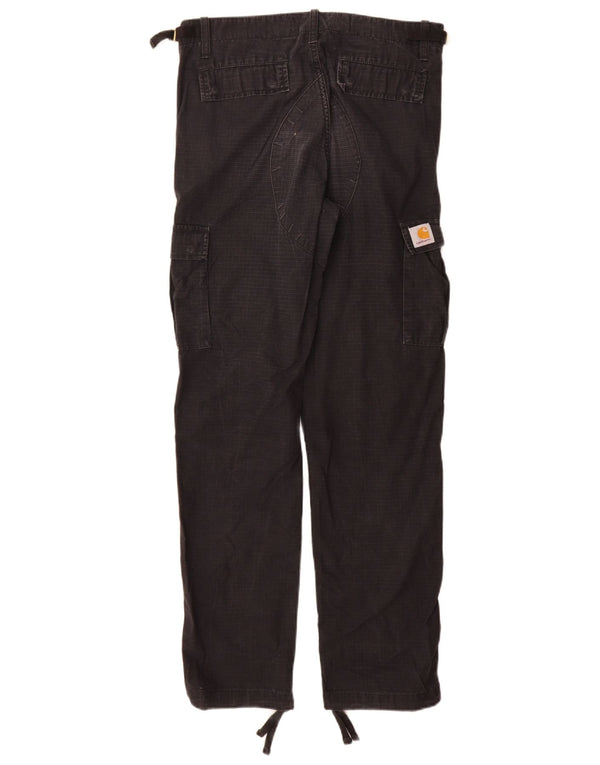 Carhartt Мужские прямые брюки карго W29 L32, черные в клетку, хлопок