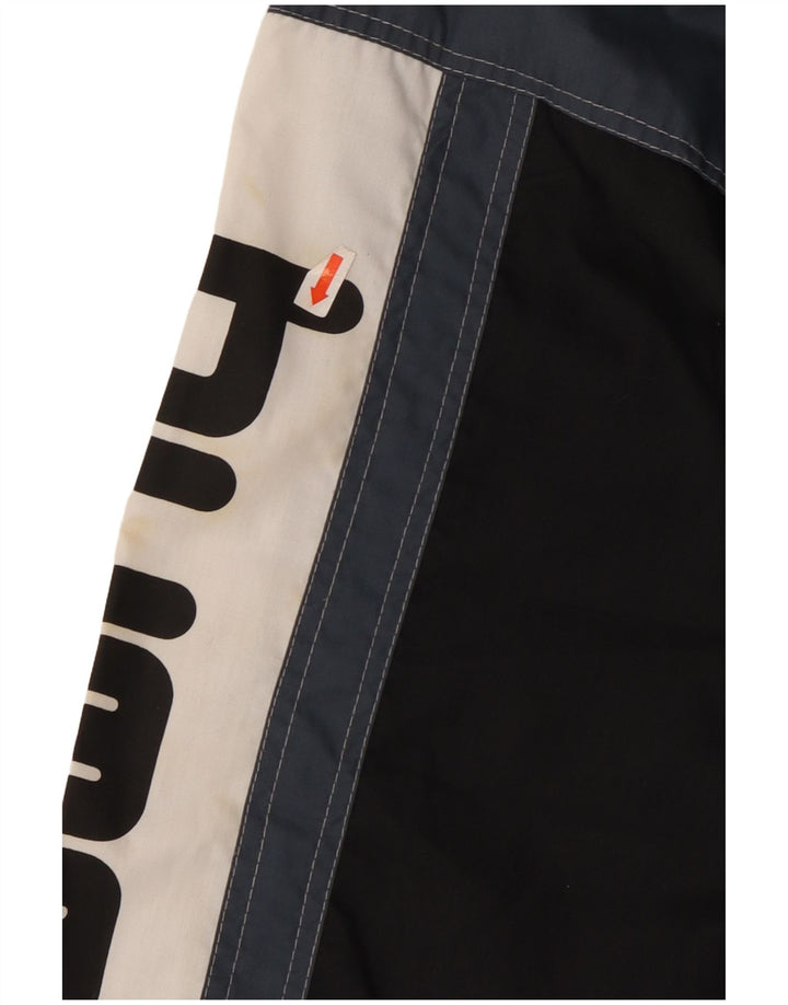 Мужской спортивный костюм Hummel с графическим рисунком, верхняя куртка XL, черный полиэстер с цветными блоками