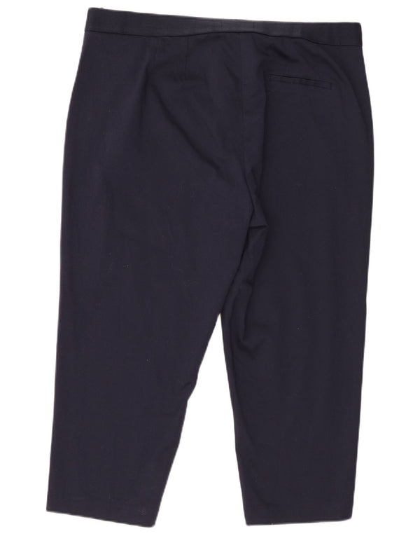 Женские брюки-капри Marks & Spencer UK 18 XL W40 L22 темно-синие