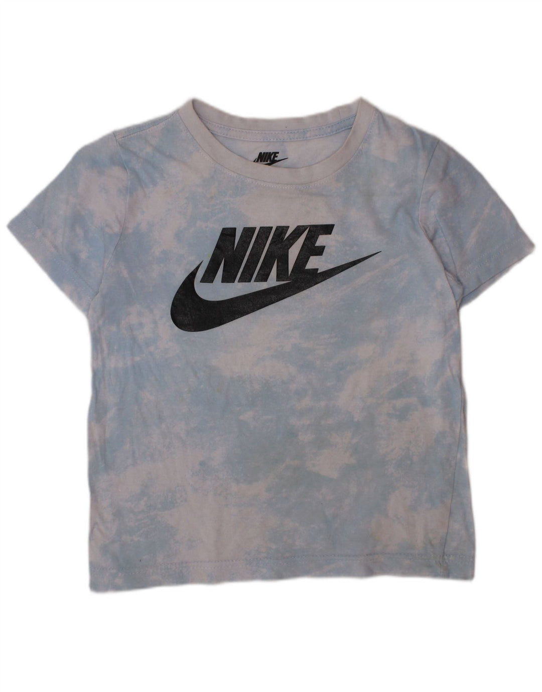 Футболка NIKE с рисунком для мальчиков, топ 4–5 лет, маленький синий тай-дай