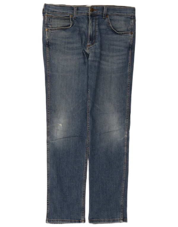 Джинсы мужские узкие Wrangler W34 L31 синие
