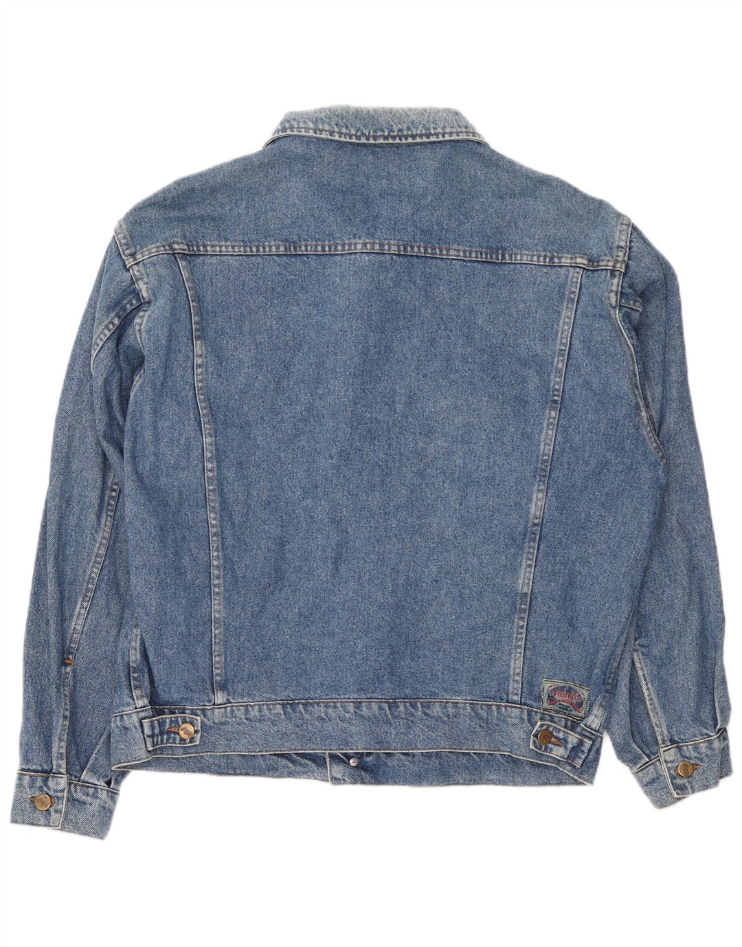 Винтажная мужская джинсовая куртка UK 42 XL, синяя хлопковая
