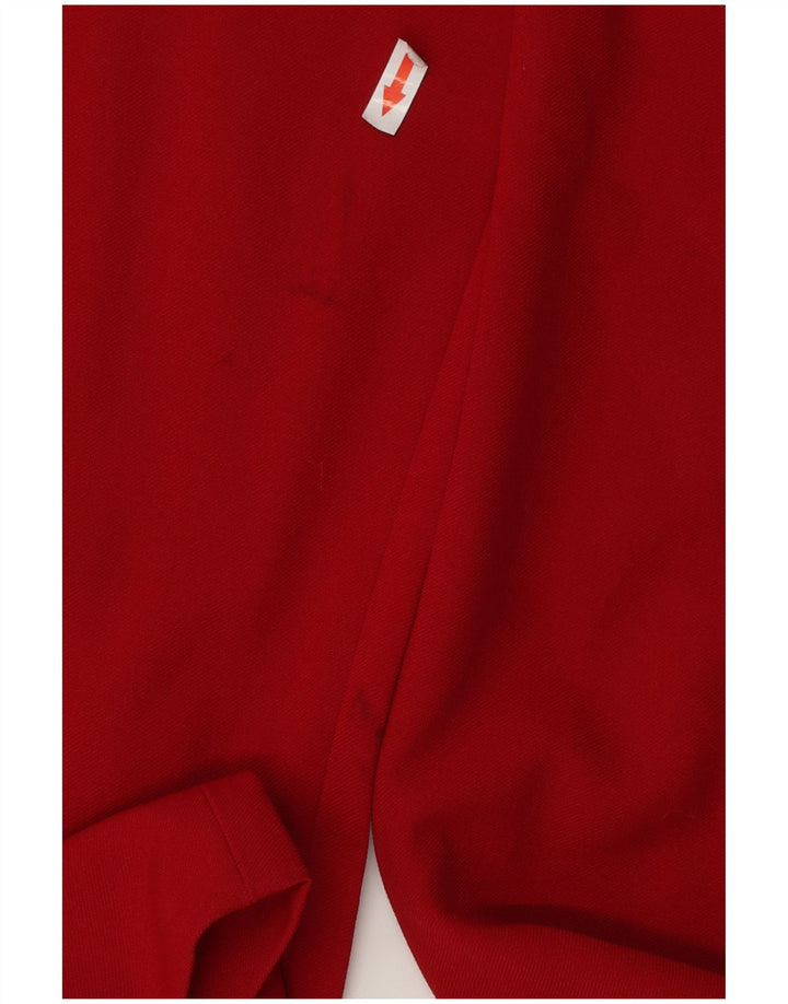 Женские укороченные брюки Zara W32 L25, красные, полиэстер, большие размеры