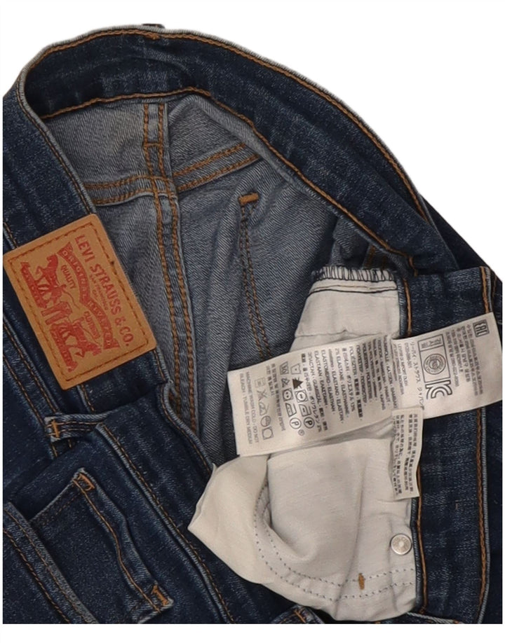 Женские джинсы скинни Levi's W32 L30 синие, хлопок