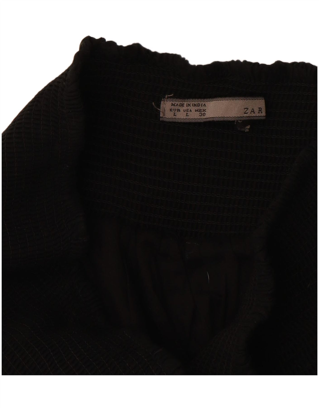 Женская юбка-трапеция с завышенной талией ZARA, большая W30, черная