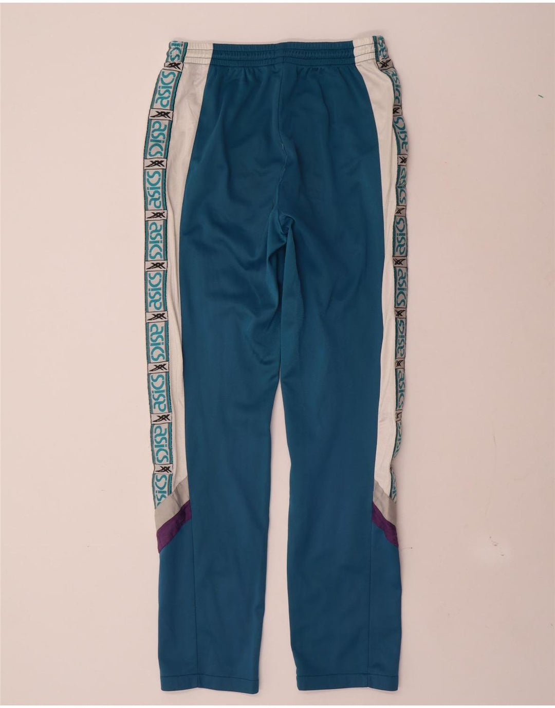 Мужские спортивные брюки ASICS с графическим рисунком IT 46, маленькие синие цветные блоки