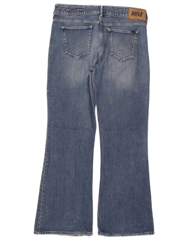Женские джинсы Bootcut с винтовкой W28 L34, синие хлопковые