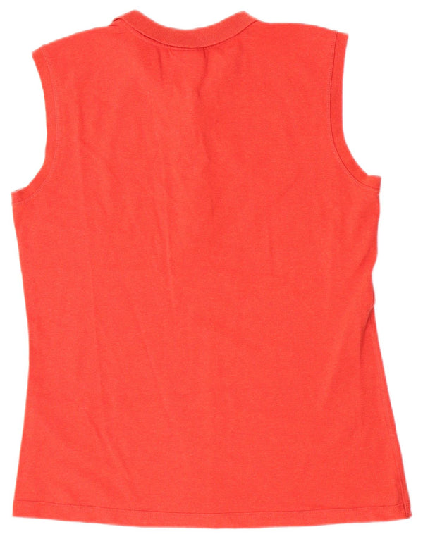 Женская рубашка поло без рукавов Dolomite 2XL, красный хлопок