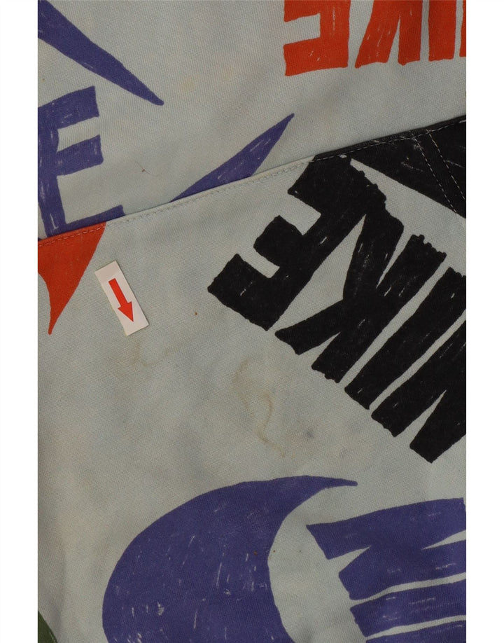 Мужская толстовка с капюшоном с рисунком Nike XL, синий хлопок