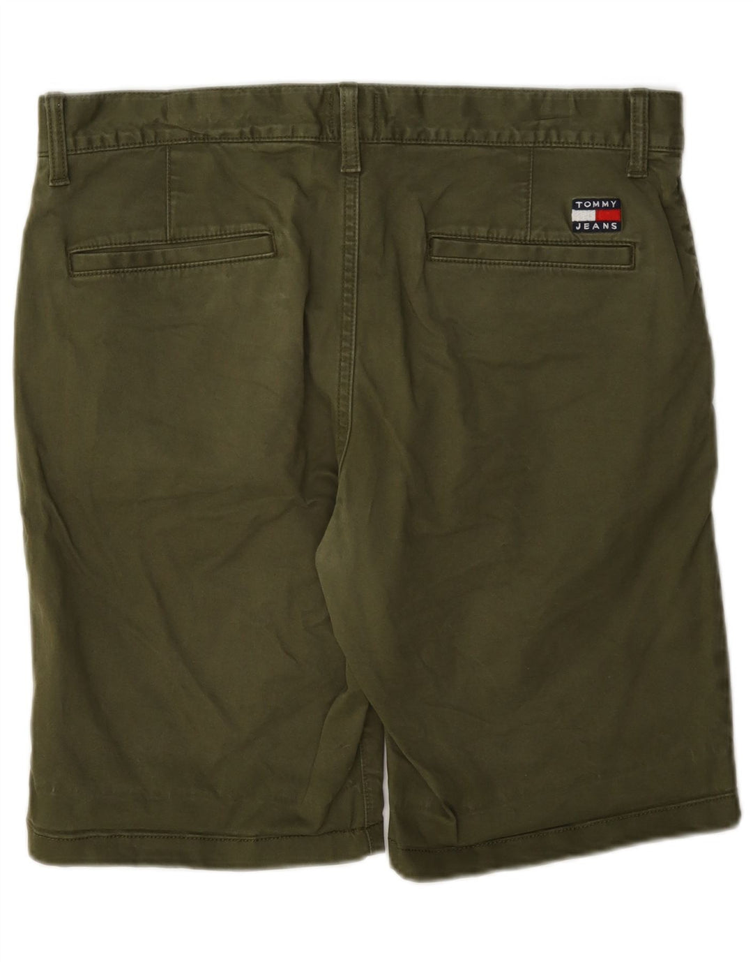 Мужские шорты чинос Tommy Hilfiger W32, средний цвет хаки, хлопок