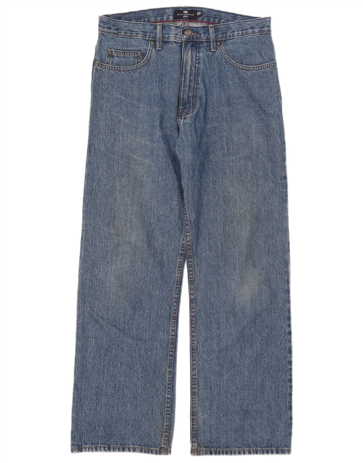 Мужские прямые джинсы Marks & Spencer Blue Harbour W32 L29, синий хлопок