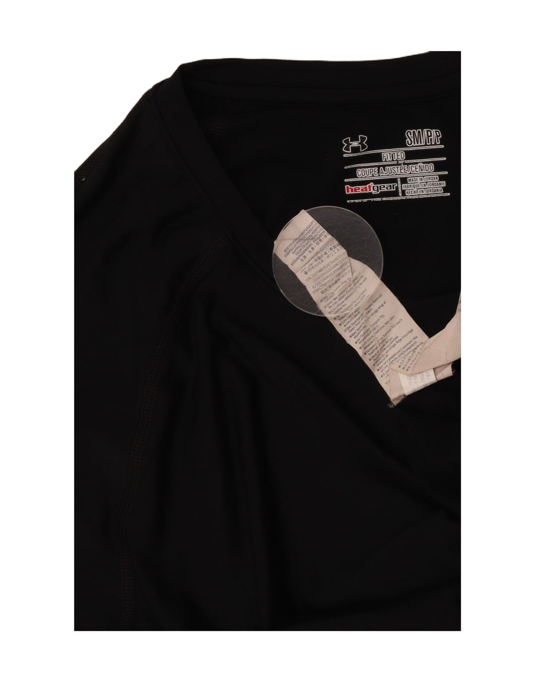 Мужской топ Under Armour Heat Gear с длинным рукавом, маленький, черный, полиэстер