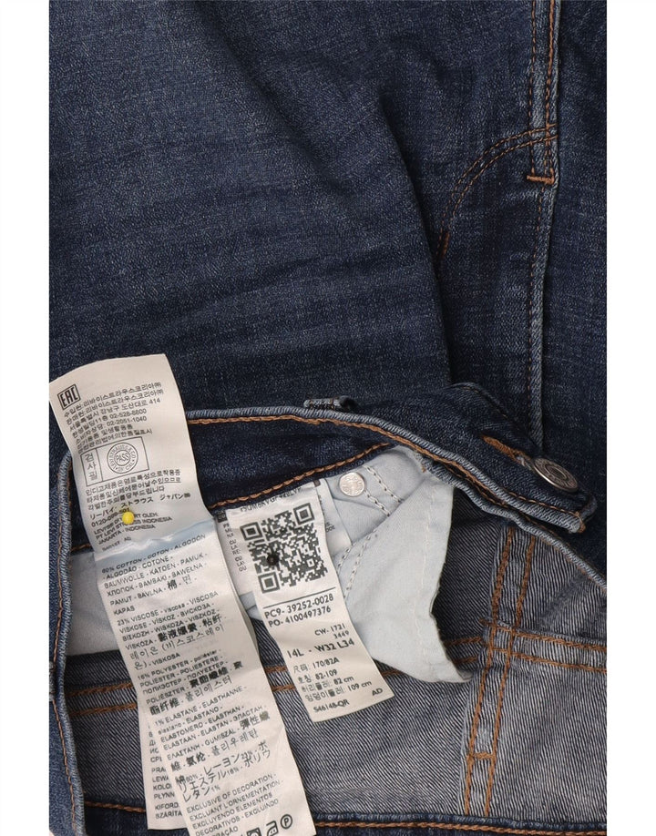 Женские джинсы классического кроя Levi's Bootcut, размер 14, большие W32 L34, синие, хлопок