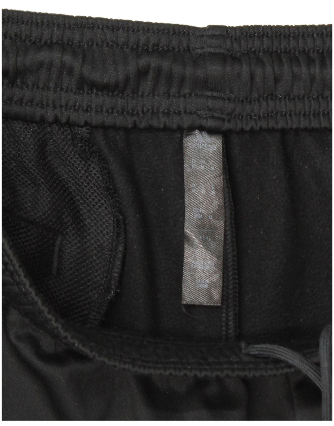 Мужские спортивные брюки Adidas среднего размера из полиэстера черного цвета