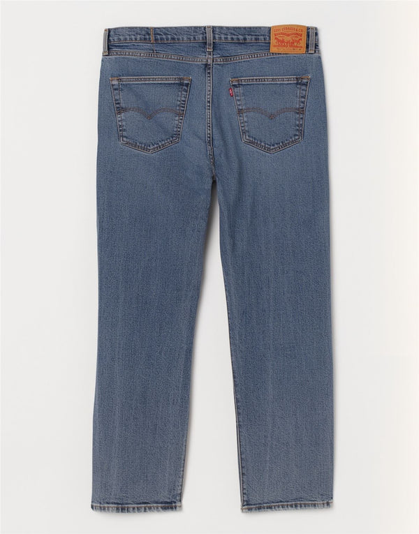 Мужские прямые джинсы Levi's 505 W40 L30 синие, хлопок