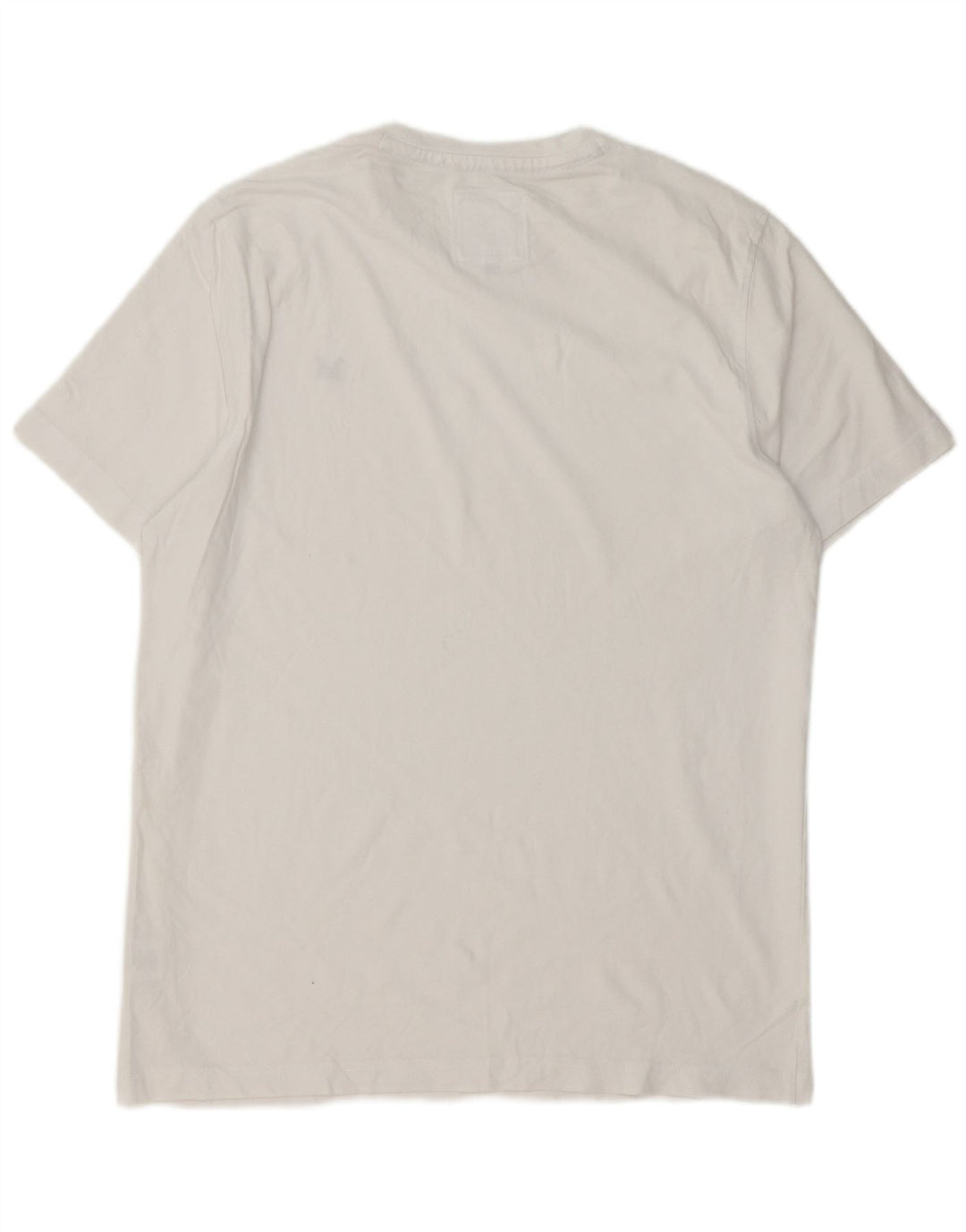 Crew Clothing Мужская футболка большого размера из хлопка белого цвета