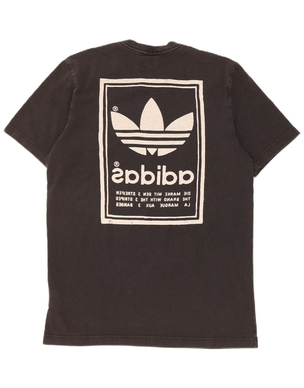 Мужская футболка с рисунком Adidas Top Medium Black Cotton