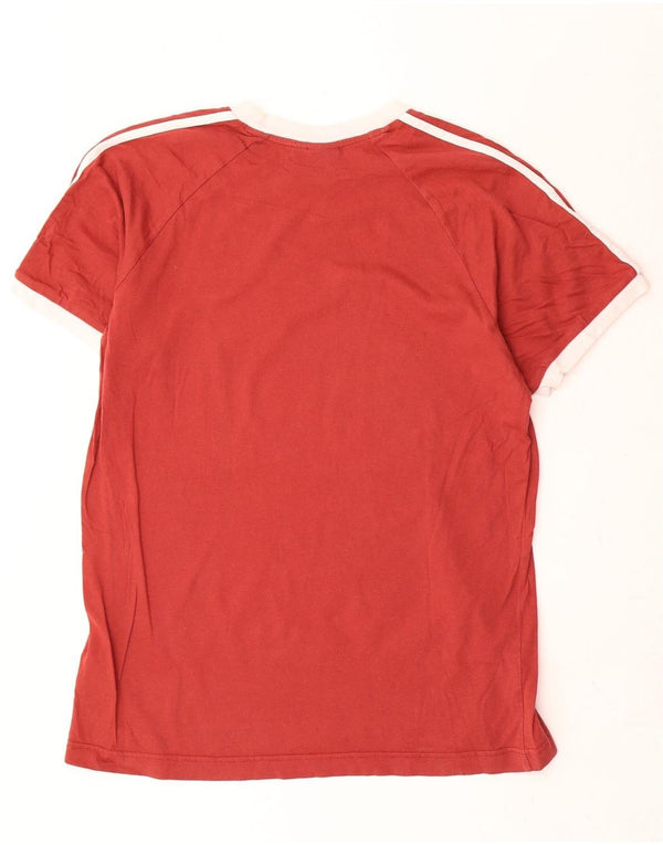 Мужская футболка Adidas с рисунком, большая красная хлопковая футболка с цветными блоками