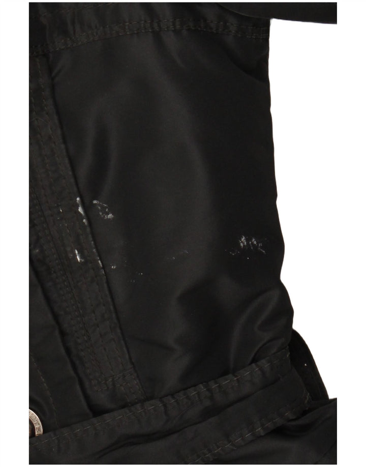 PEUTEREY Женское двубортное пальто IT 40, маленькое черное, полиэстер