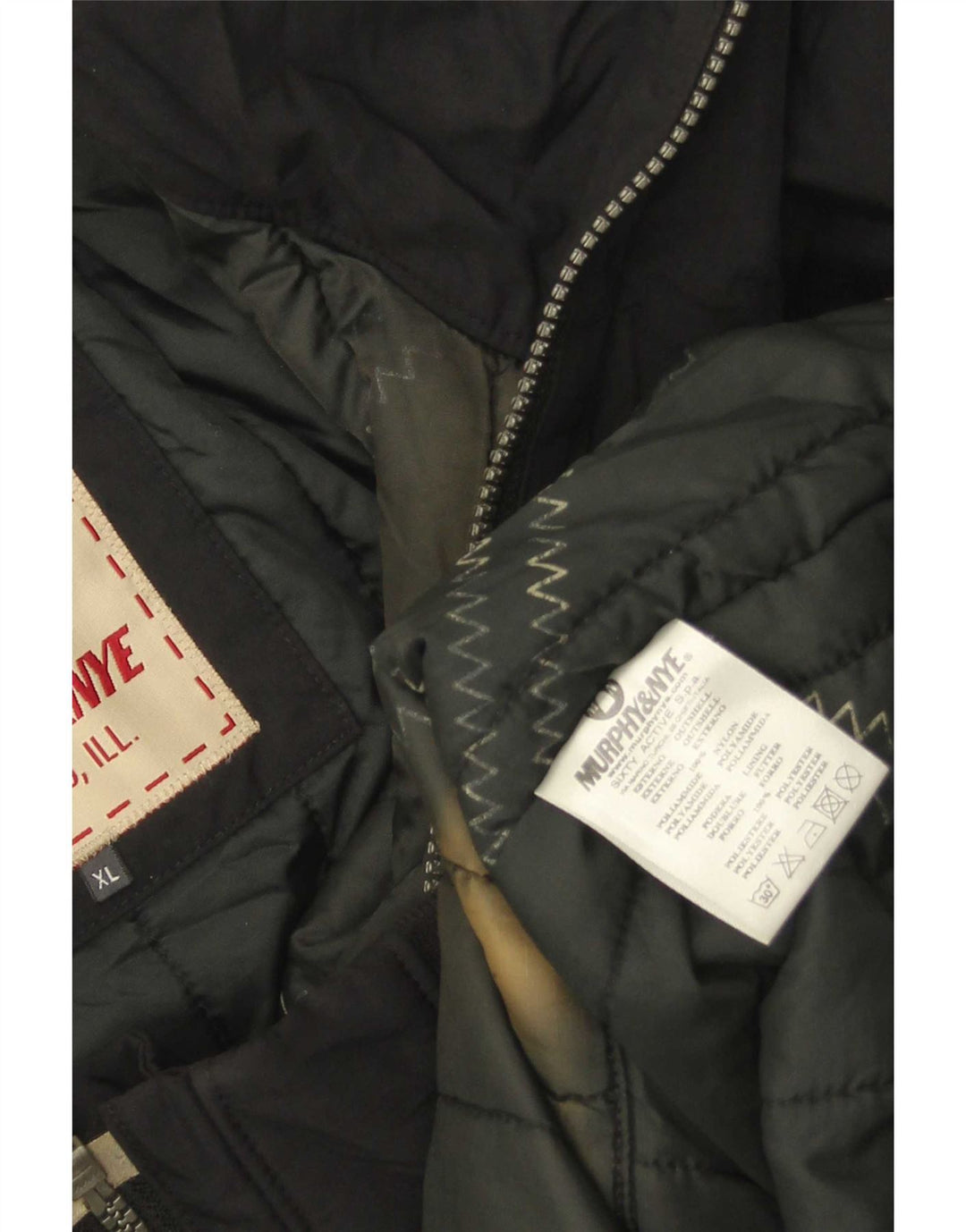 Мужской бомбер Murphy & Nye UK 42 XL Черный Полиамид