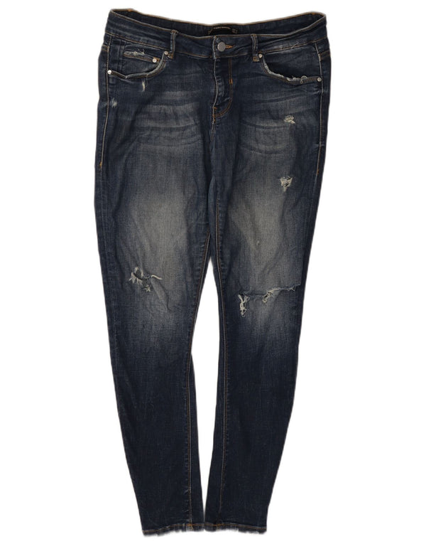 Женские джинсы скинни Zara Trafaluc EU 42, большие W32 L28, темно-синие