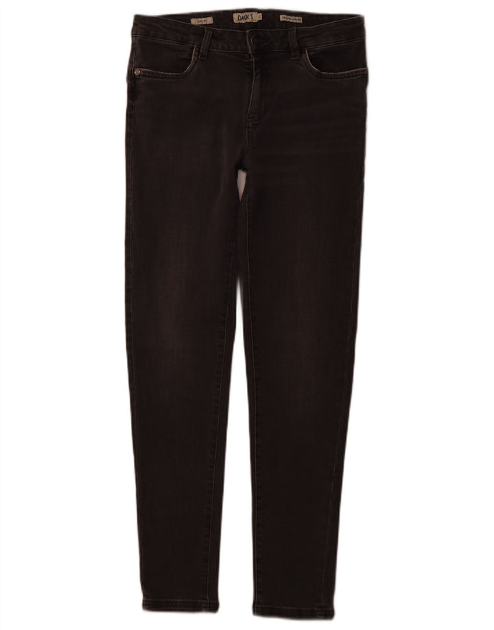 DACK'S Womens Slim Jeans IT 42 Medium W28 L28 Grey Cotton