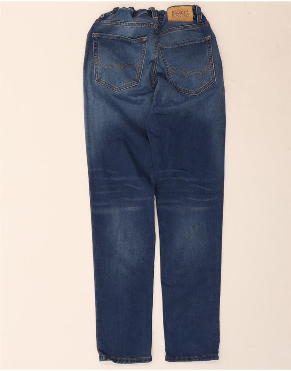 Джинсы узкого кроя Jack & Jones для мальчиков 13–14 лет W28 L30, синие, хлопок